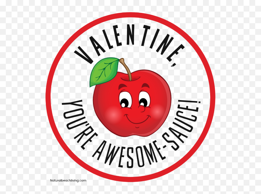 Applesauce Valentine Printable - Awesome Sauce Valentine Free Printable Emoji,Emotion Card + Printable