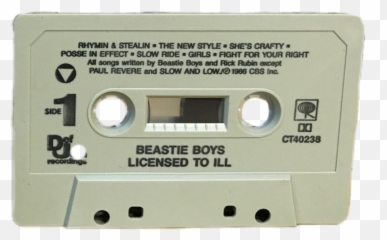 Casette Tape Casettetape Sticker By Brookitx - Beastie Boys Cassette Licenced To Ill Emoji,Fighting Emoji Text Tumblr