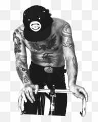 Custom Tattoo Design Unique Tattoo - Cool Bicycle Guy Emoji,Lion Tattoo Rib Cage With Emotion
