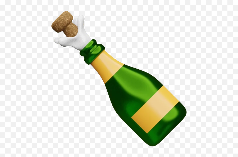 Telegram Sticker 45 From Collection Craftwork Emoji - Pop Champagne,Emojis Popping Gif