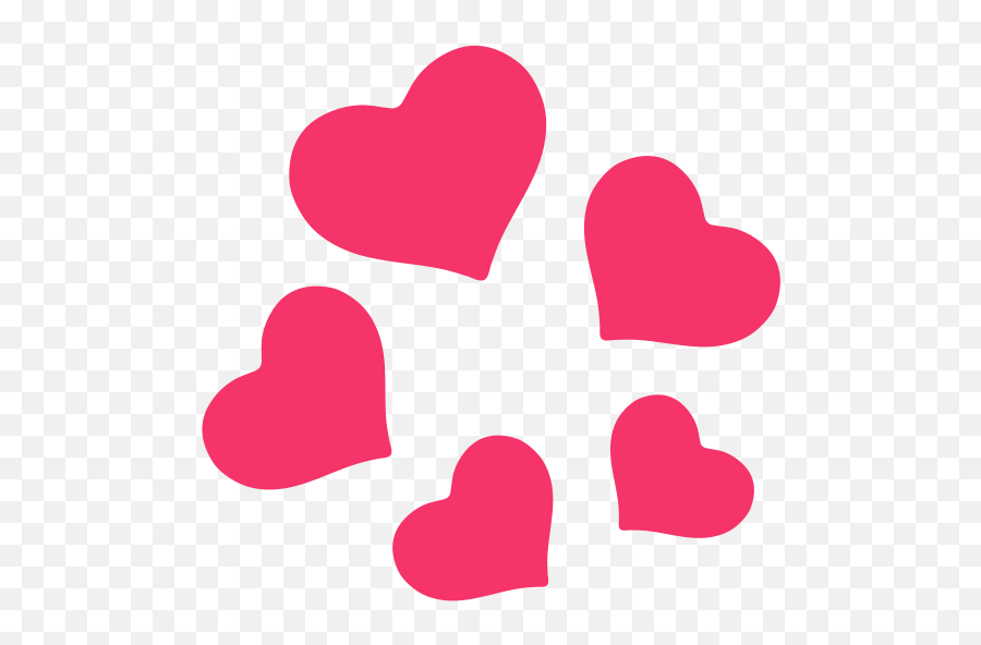 Revolving Hearts - This Fun Piece Of Art Was Created With Android Heart Emoji Transparent,Douche Emoji
