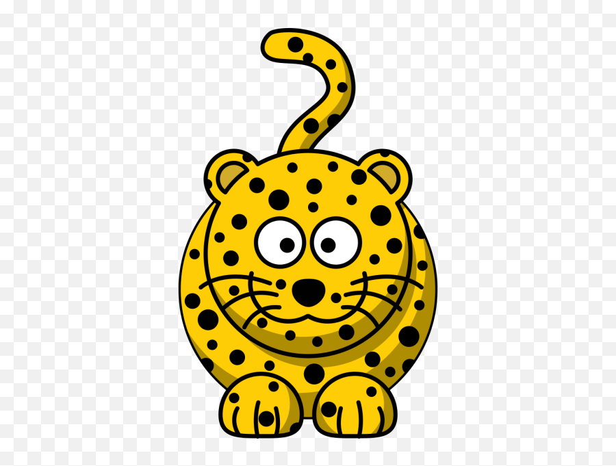 Studiofibonacci Cartoon Leopard Clip Art At Clkercom - Clipart Cartoon Cheetah Emoji,Emoticons Royalty Prncess
