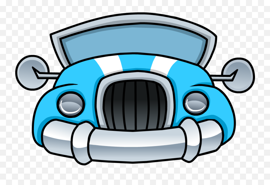 Blue Wheeler - Car Item Club Penguin Emoji,Emojis Autos