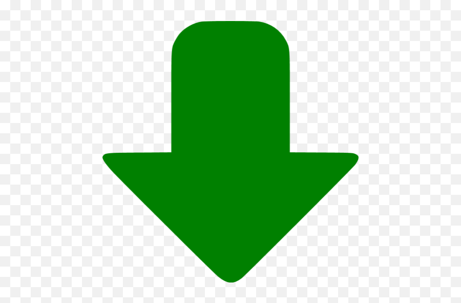Green Down Icon - Arrow Down Color Green Emoji,Down Arrow Sun Behind Cloud Emoji