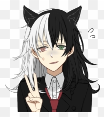 Genderbend Ranboo Sure - Fictional Character Emoji,Neko Head Emotion Ears