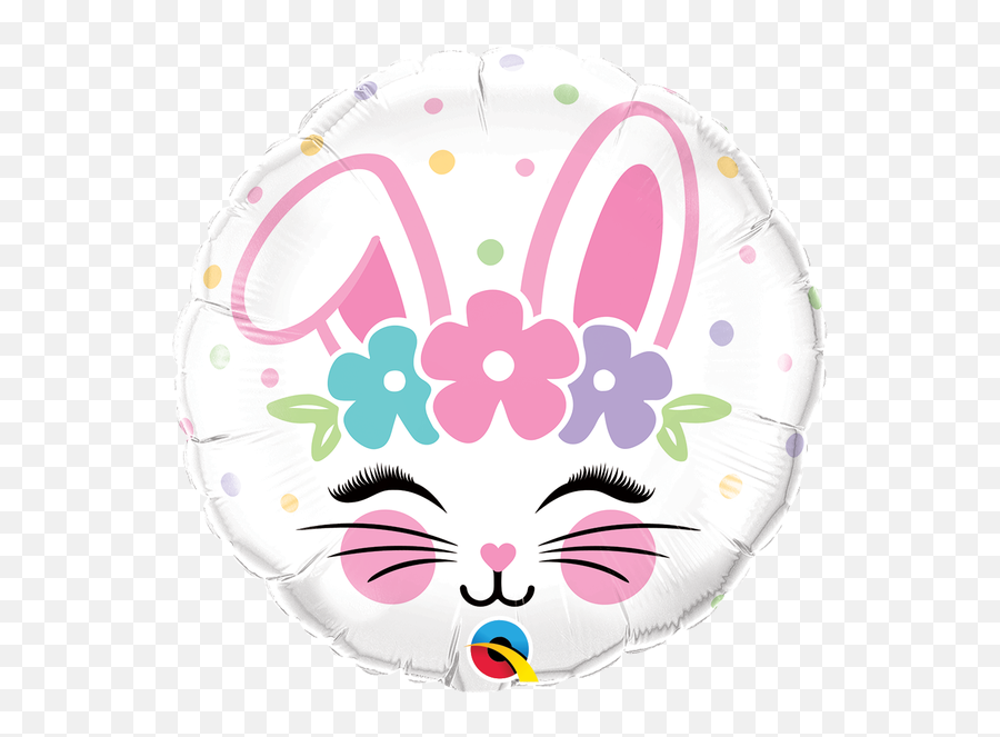 Holiday U0026 Seasonal - Easter Easter Balloons Page 1 Wrb Globo Metalizado Redondo Baby Girl Emoji,Bunny Face Emoji