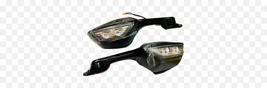 Motorcyle Looking Glass With Led Light Carbon Fiber Mirror Emoji,Emoji Lookingglass