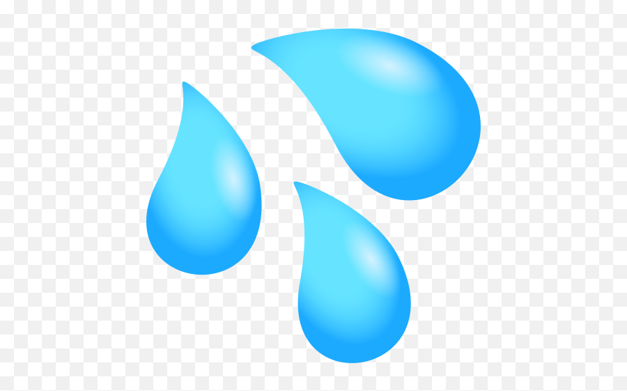 Emoji Water Sweat Droplets - Sweat Droplets,Sweaty Emoji