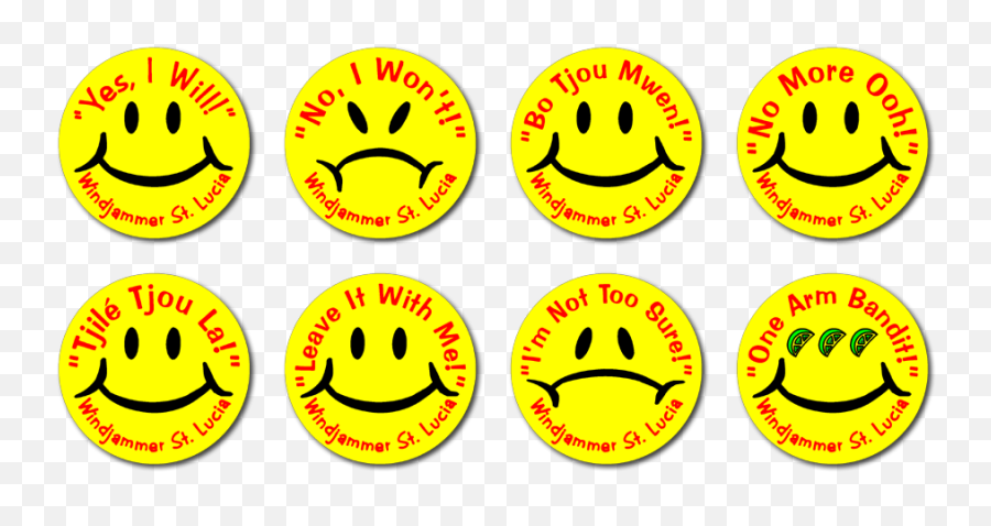 Windjammer Landing - Yesno Decision Coins St Lucia 2010 Emoji,Slanted Smiley Face Emoji