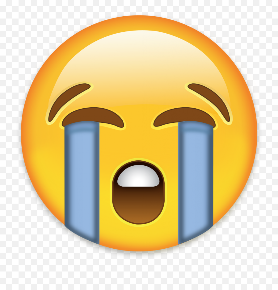 Faccina Che Piange Whatsapp Png Image - Iphone Crying Emoji,Whatsapp Emoticon Download