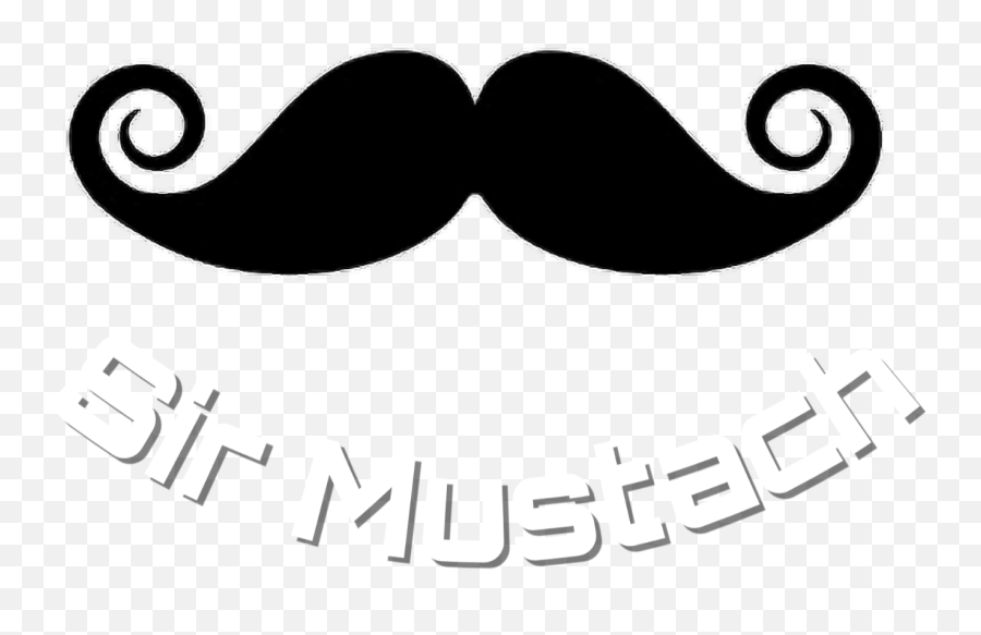 Mustache Sticker - Booth Emoji,Mustache Emoji Text