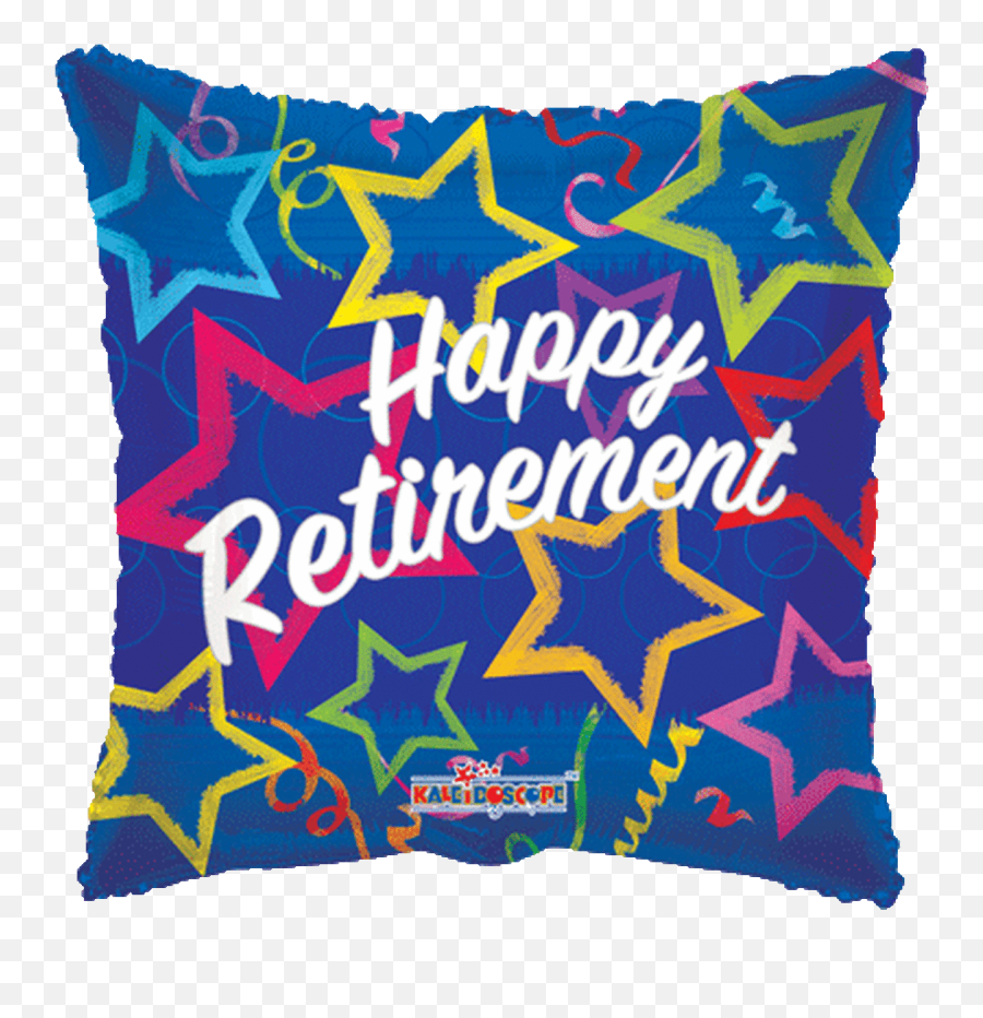 18 Retirement Brushed Stars - Decorative Emoji,Emoticon Pillows Wholesale