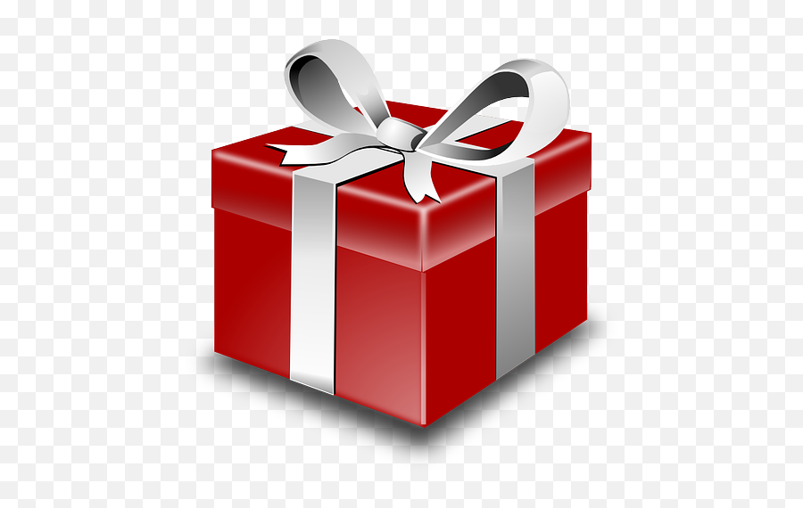 Present Gift Red Ribbon Box Png Image - Transparent Present Clipart Emoji,Emoji Christmas Presents