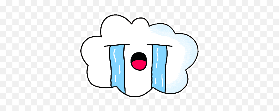 Cloud Emoji Sticker - Cloud Emoji Cute Discover U0026 Share Gifs Dot,Rain Emoji Facebook