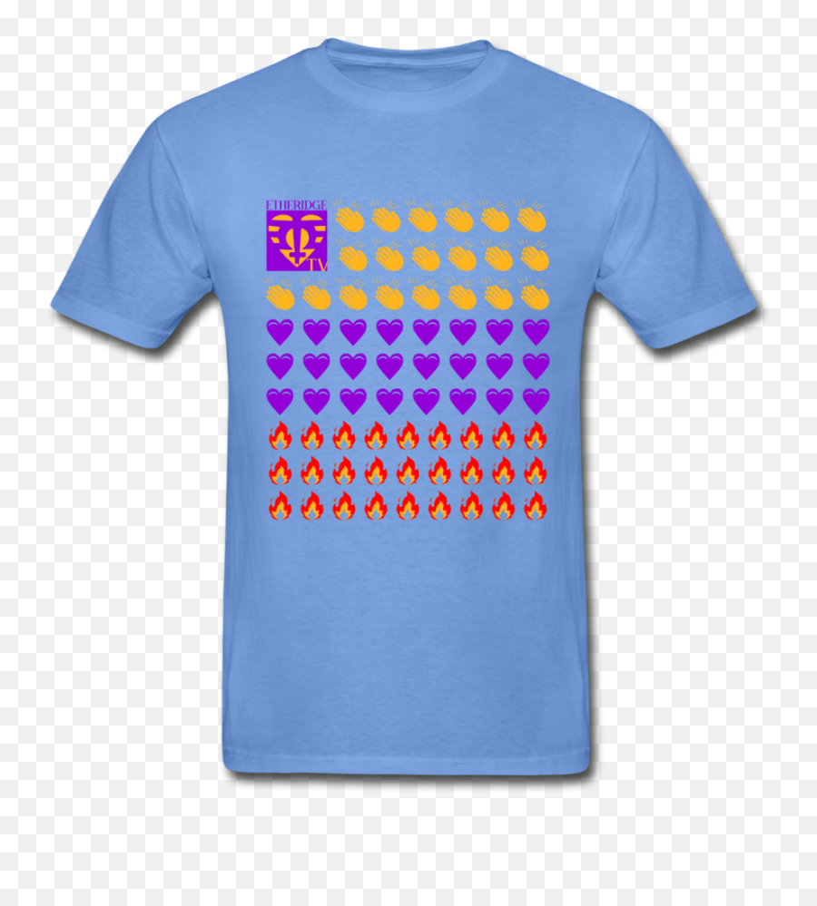 Ocean Blue Etheridge Tv Emoji Tee,B Emoji Shirt