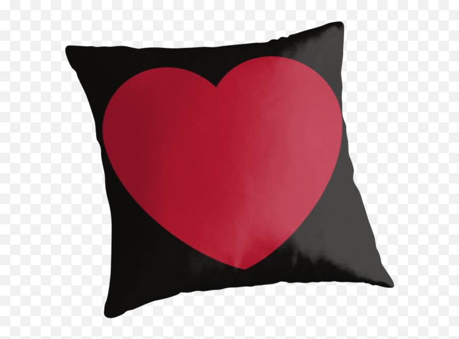 Download Heart Throw - Heart Pillow Transparent Background Emoji,Red Heart Emoji