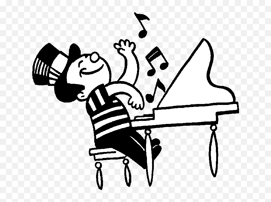 Learning To Play Musical Instrument - Play The Piano Black And White Emoji,Musical Emotion