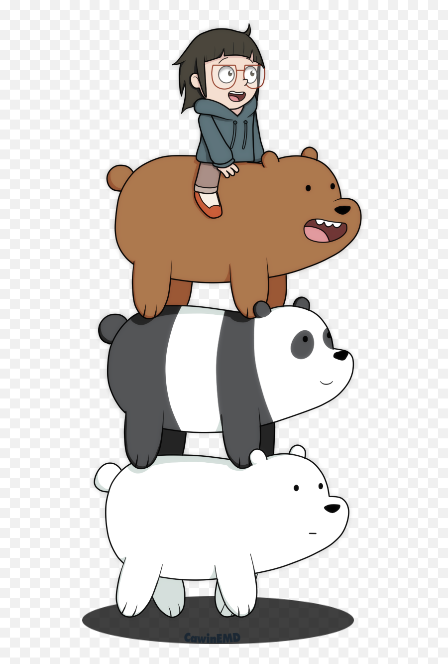 Watch This Show - We Bare Bears With Chloe Emoji,Ice Bear Showing Emotion