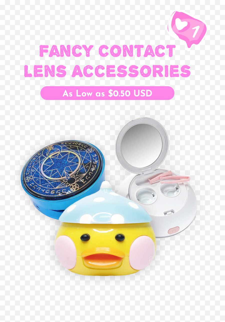Fancy Contact Lens Accessories - Happy Emoji,Demon Spider Emoticons