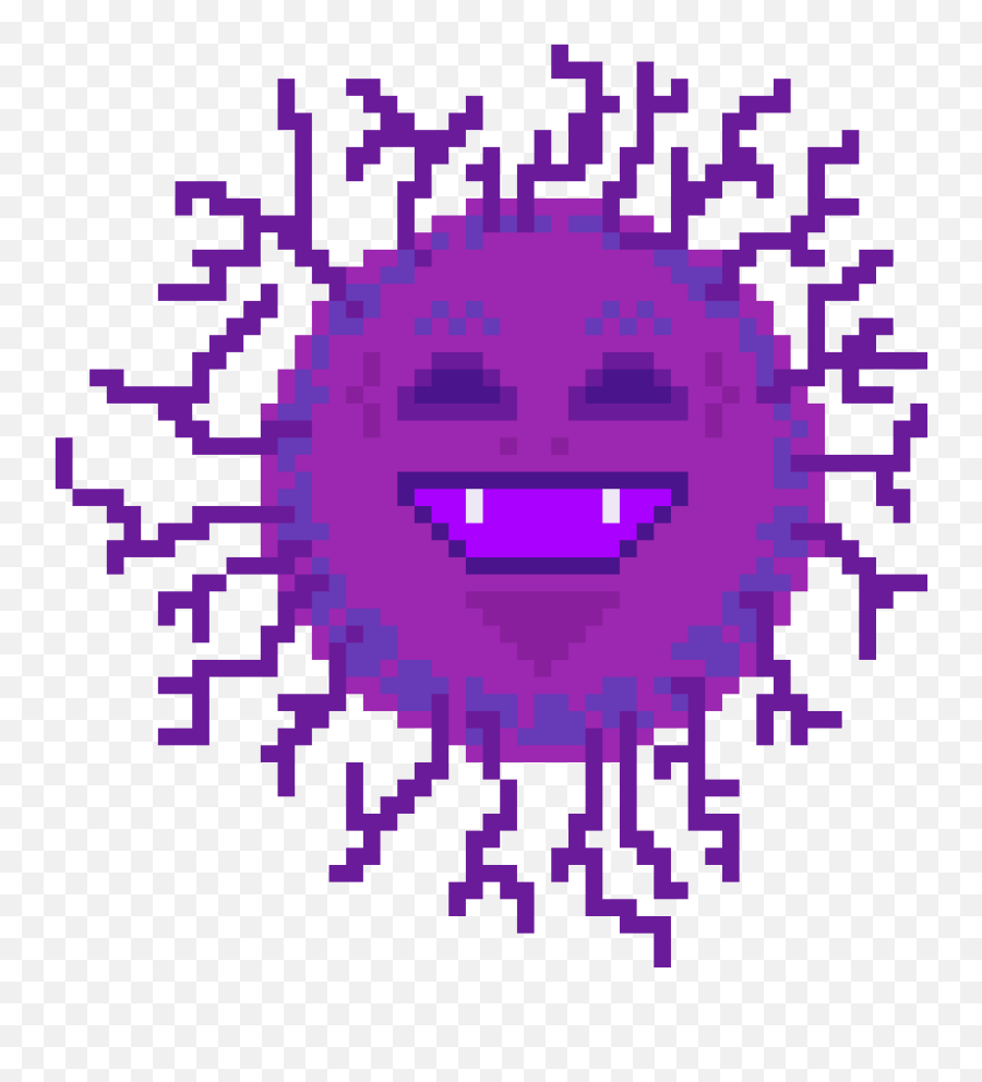 Pixilart - Evil Virus By Flamemik Happy Emoji,Evil Smile Emoticon Facebook