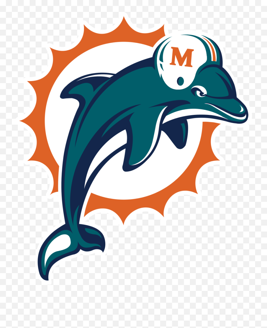 Clipart Of Miami Dolphins Logo Free Image - Logo Miami Dolphins Emoji,Dolphins And Emotions