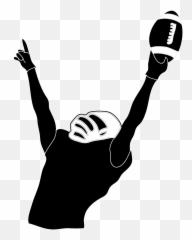 Football Player Clipart 2 Football Player Clip Art Black - Football Player American Football Silhouette Emoji,Nfl Football Team Player Emoji
