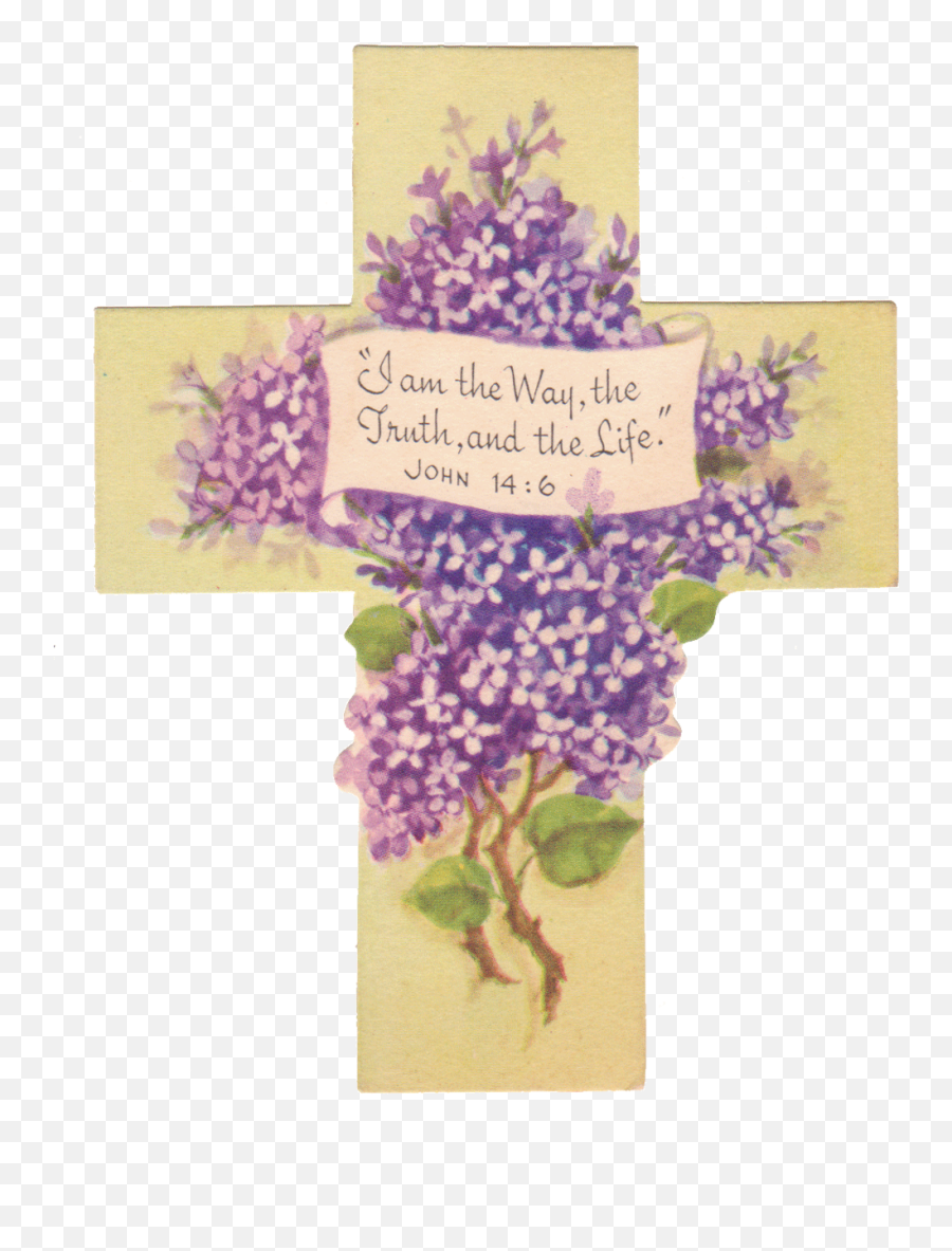 Vintage Easter Cross Printables - Cross Vintage Easter Card Emoji,Easter Cross Emojis
