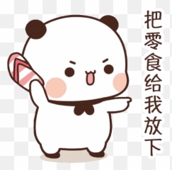 Hello Kitty - Stiker Panda Gemoy Gif Emoji,Muka Terkejut Emoticon Gif