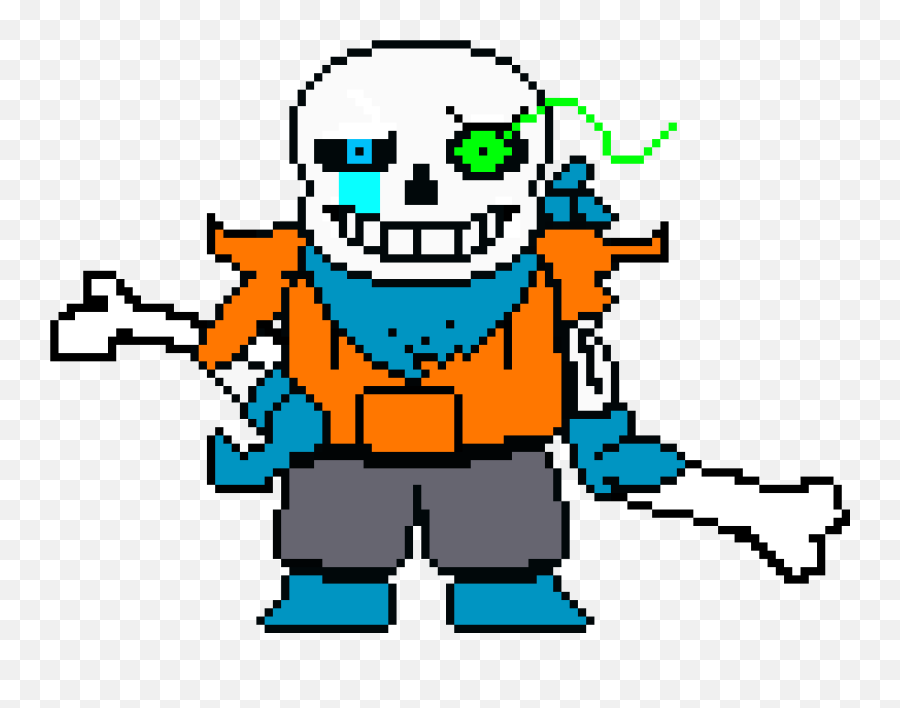 Pixel Art Gallery - Underswap Sans Gif Pixel Art Emoji,Underswap Sans Emotions