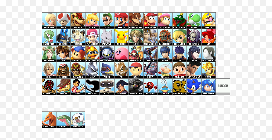 Smashboards Roster Evolution - Fictional Character Emoji,Mudkip Emoticon?