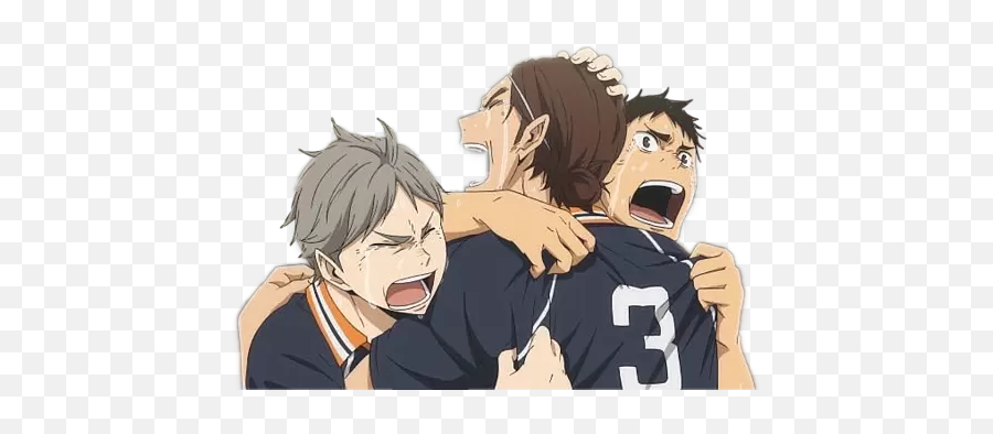 Sticker By Koyuki - Haikyuu Suga Daichi And Asahi Emoji,Koyuki Emojis