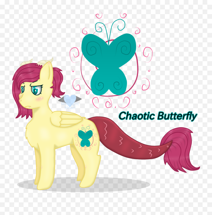 Chaotic Butterfly - Mlp Chaos Cutie Mark Emoji,Mlp Pun Emoticon