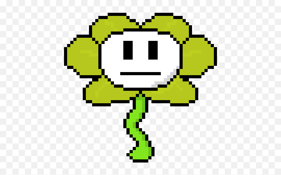 Pixel Art Gallery - Flowey Undertale Png Emoji,Flowey Emoticons