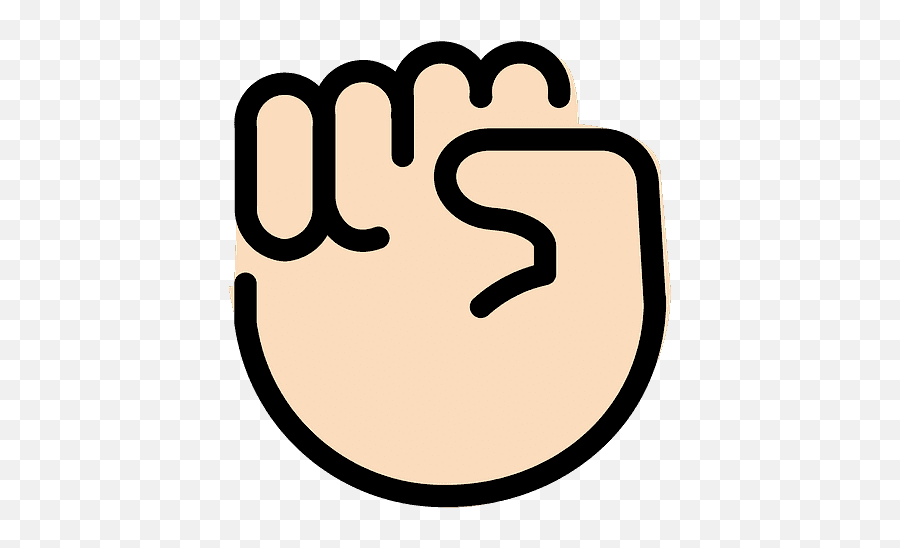 Light Skin Emoji - Dibujos De Puño Al Alto,Holds Up Fists Emoji