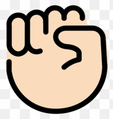 Light Skin Emoji - Dibujos De Puño Al Alto,Holds Up Fists Emoji