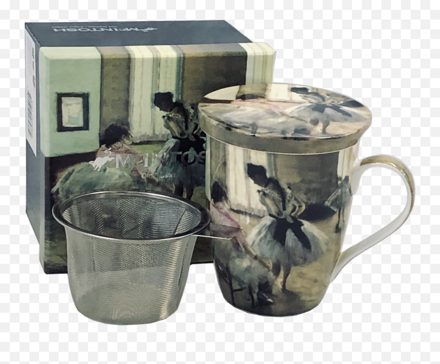 Mcintosh Degas The Dance Lesson Tea Mug With Infuser And Lid - Dance Lesson Emoji,Frog Sipping Tea Emoji