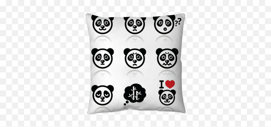 Panda Bear Icons Set - Figurinha Fui Panda Triste Emoji,Kawaii Throwing Emoticon