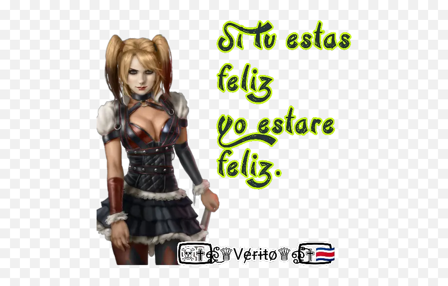 Frases De Harley Quinn Stickers For Whatsapp - Harley Quinn Arkham Night Emoji,Imagenes De Emojis De Whatsapp Con Frases