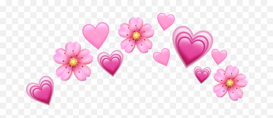 Flower Pink Emoji Sticker By Alessandra Azevedo,Double Pink Heart Emoji