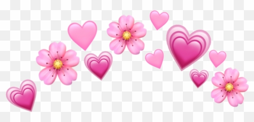 Flower Pink Emoji Sticker By Alessandra Azevedo,Double Pink Heart Emoji