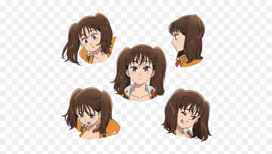 Illustration Japonaise Anime Nanatsu - Diane Nanatsu No Taizai Official Art Emoji,Nanatsu No Taizai Emojis