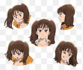 Illustration Japonaise Anime Nanatsu - Diane Nanatsu No Taizai Official Art Emoji,Nanatsu No Taizai Emojis