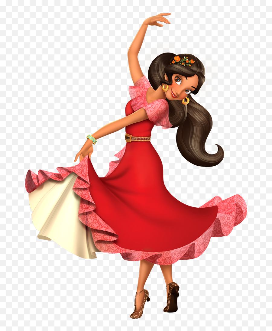 Elena Of Avalor Sticker Book Disney Lol - Princess Elena Of Avalor Png Emoji,Red Dress Dancing Emoji