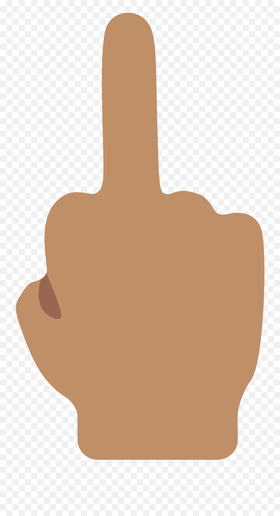 Middle Finger Emoji Clipart - Middle Finger Transparent Background,Crossing Fingers Emoji