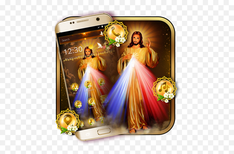 2021 Lord Jesus Christ Launcher Theme Pc Android App - Di Gesù Misericordioso Da Stampare Emoji,Religious Emoji Android