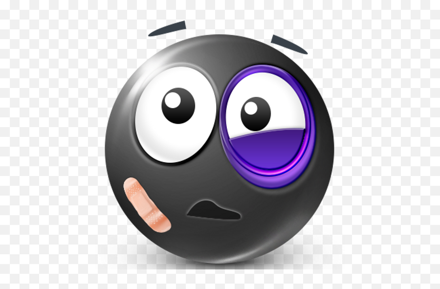Android Smiley Grin - Black And Blue Emoji,Evil Grin Emoji