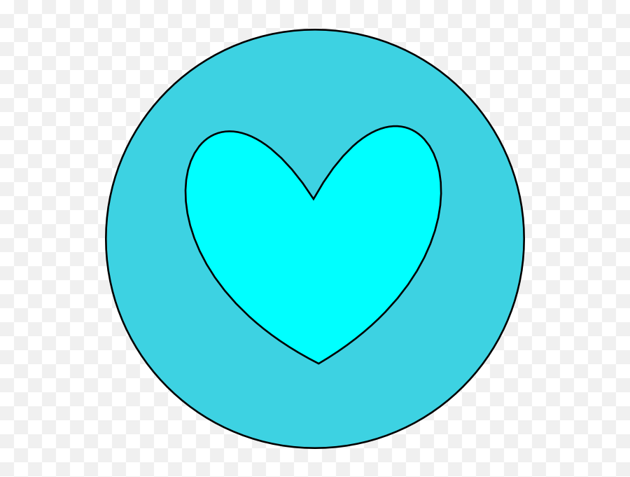 Heart Clipart Circle Heart Circle Transparent Free For - Girly Emoji,Blue Heart Emoji Pillow