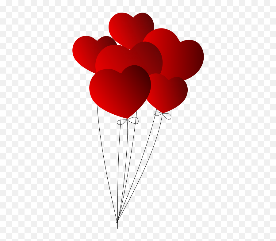 Heart Balloons Clip Art - Png Download Full Size Clipart Heart Shaped Balloons Png Emoji,Emoji Heart Balloons