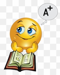 Studying Emoji - Clip Art Library Smiley Study,Thinkin Emoji