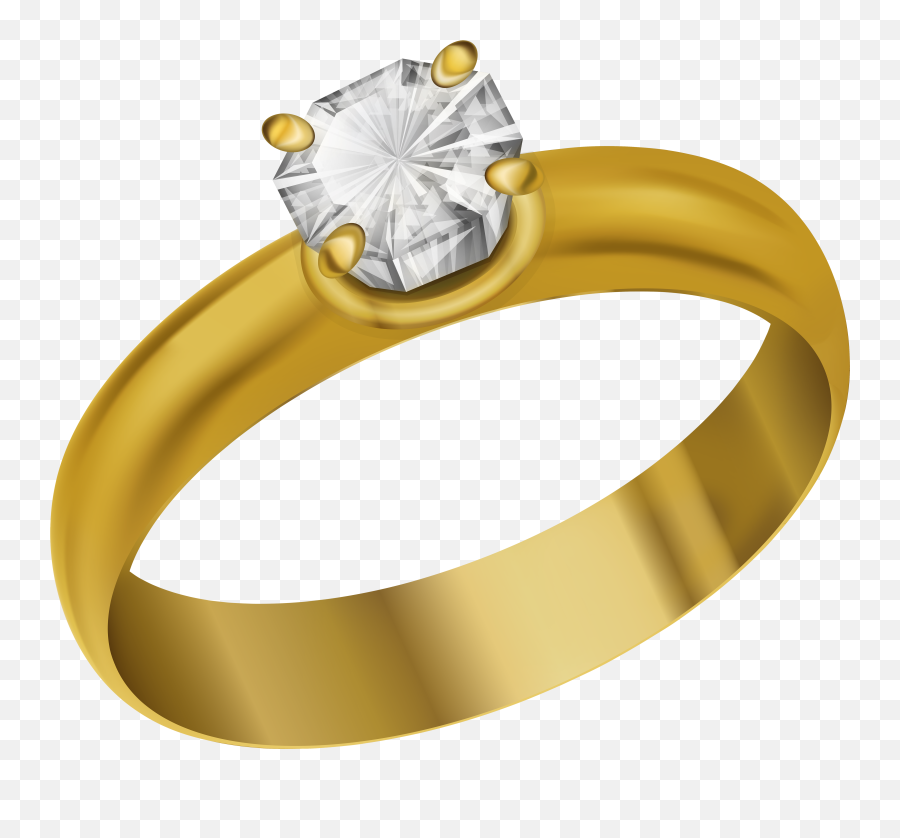 Wedding Ring Gold Clip Art - Ring Transparent Png Clip Art Gold Ring Clipart Transparent Background Emoji,Bride And Ring Emoji